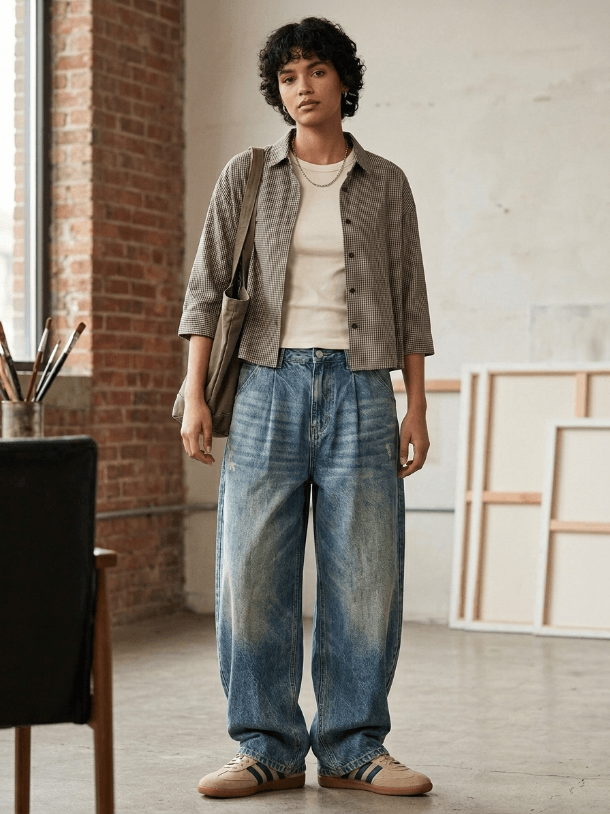 Forest Check Cotton Shirt
