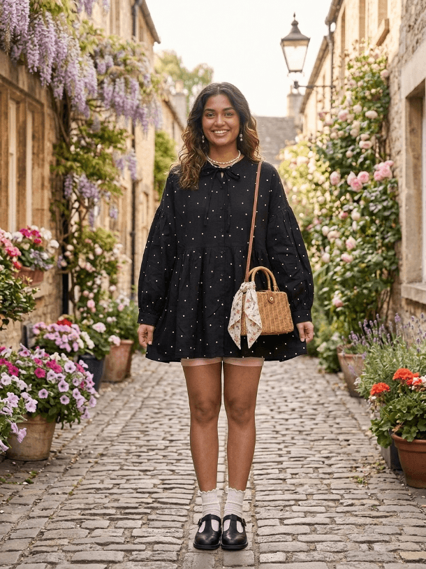 Black Polka Dot Shirt