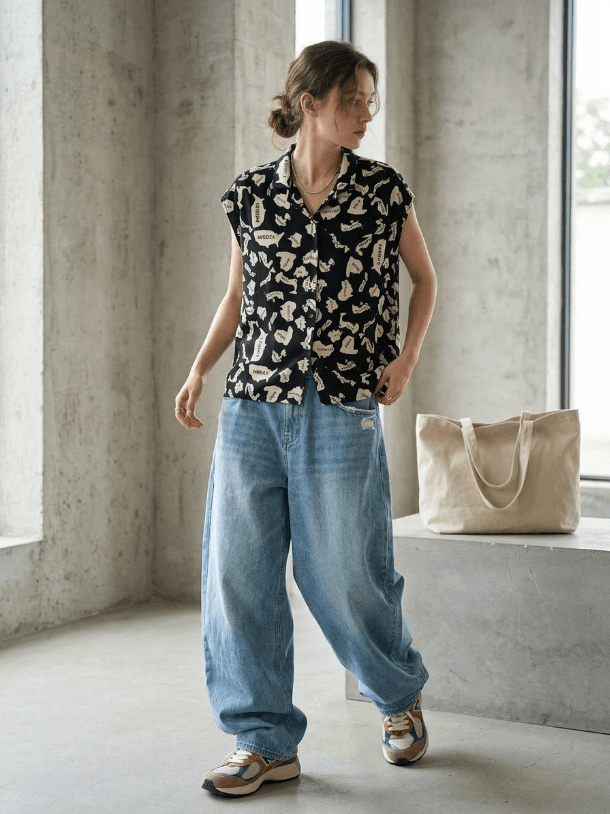 Midnight Map Print Shirt