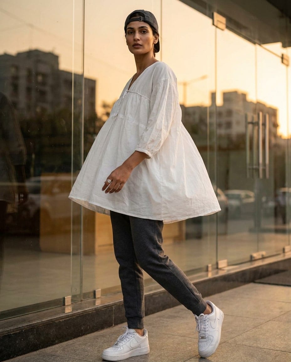 Ivory Relaxed Cotton Top