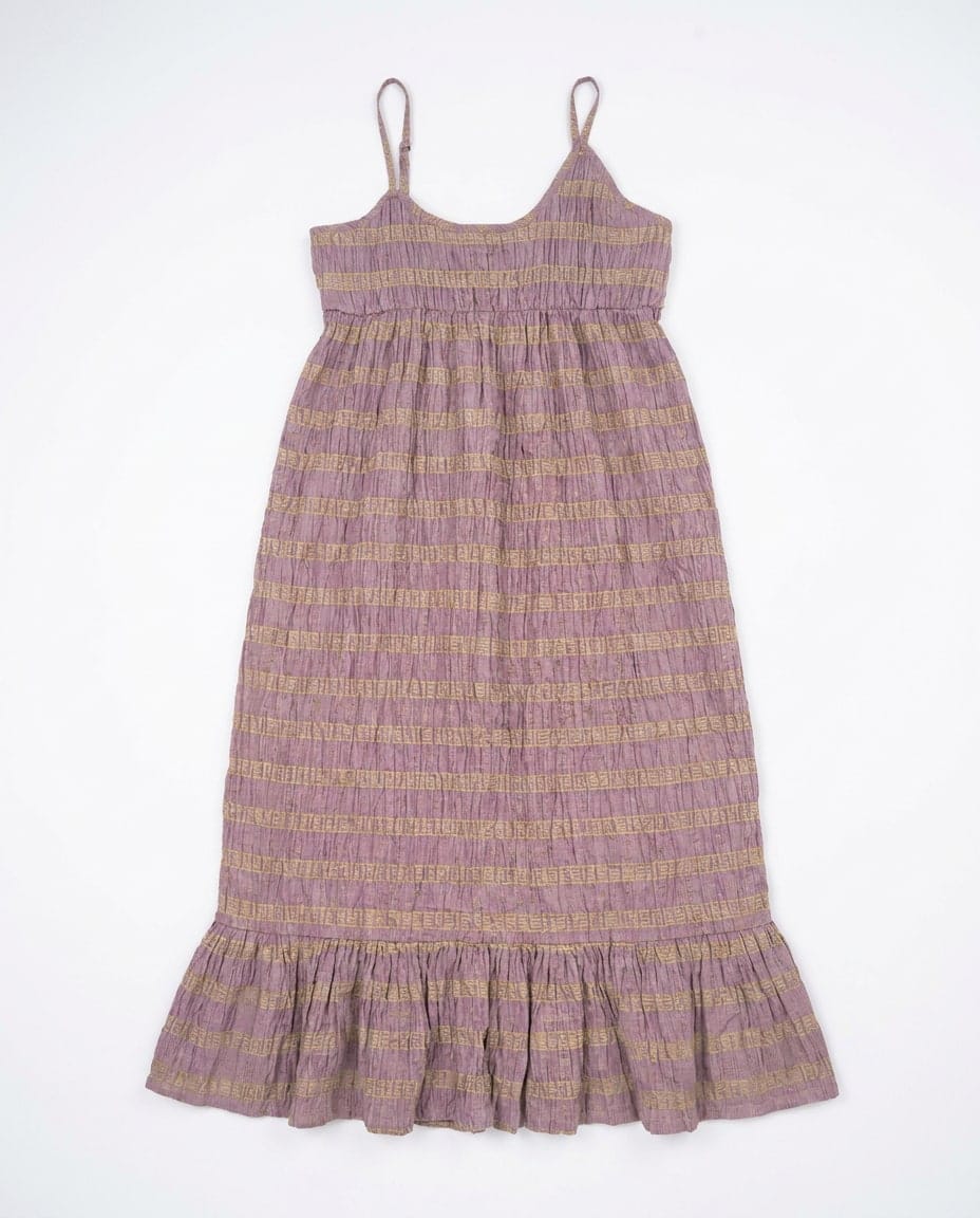Lavender Geometric Smock Dress