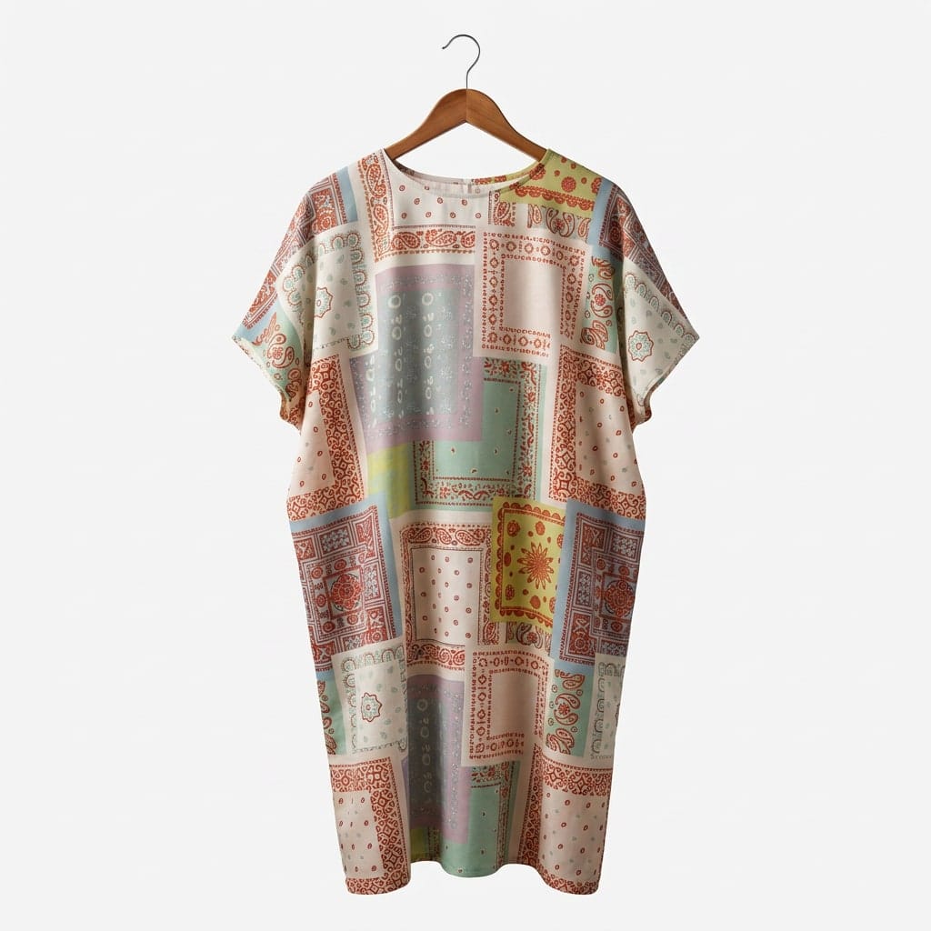 Patchwork Paisley Maxi Dress